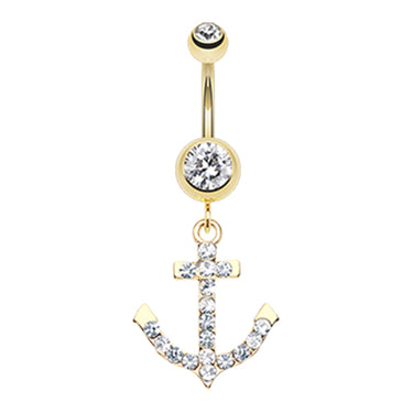Drop the Anchor Belly Dangle - Dangling Belly Ring. Navel Rings Australia.