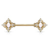 Opal Dusk Nipple Jewellery with Gold Plating