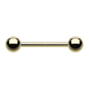 Classic Barbell Body Jewellery with Gold Plating