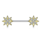 Universe Star Realms Nipple Jewellery with Gold Plating - Nipple Ring. Navel Rings Australia.