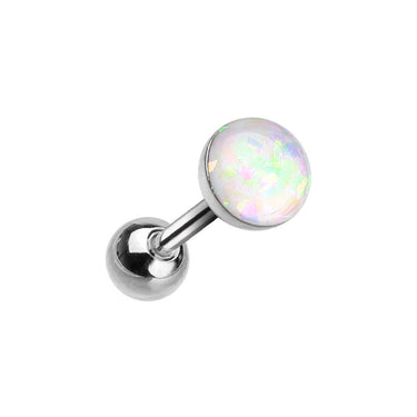 Classic Opal Stud Earring. Tragus and Cartilage Piercings. - Earring. Navel Rings Australia.