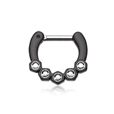 Herminia Hex Septum Clicker - Septum. Navel Rings Australia.