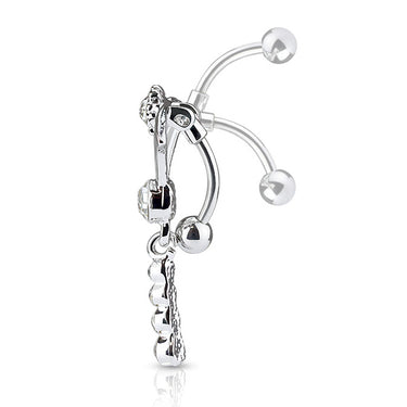 Tribal Journey Reverse Belly Piercing - Reverse Top Down Belly Ring. Navel Rings Australia.
