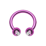 Metallic Circular Horseshoe Belly Rings - Circular Barbell / Horse Shoe. Navel Rings Australia.