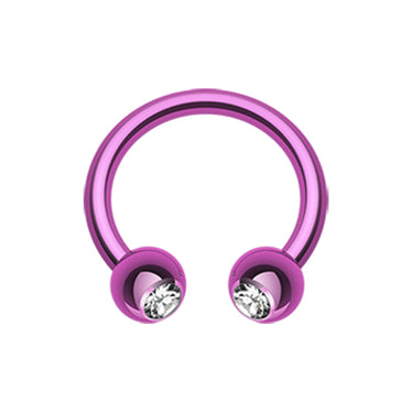 Metallic Circular Horseshoe Belly Rings - Circular Barbell / Horse Shoe. Navel Rings Australia.