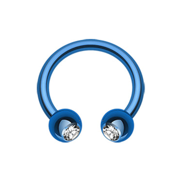 Metallic Circular Horseshoe Belly Rings - Circular Barbell / Horse Shoe. Navel Rings Australia.