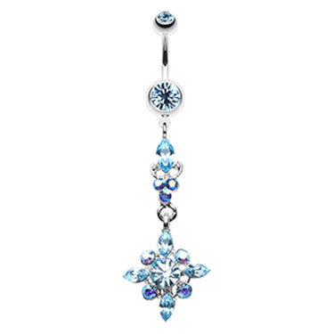 The Icicle Stack Belly Button Ring - Dangling Belly Ring. Navel Rings Australia.