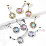 The Illuminizer Belly Bar - Fixed (non-dangle) Belly Bar. Navel Rings Australia.