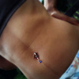 TummyToys® Classic Silver Sleeper Navel Ring - TummyToys® Patented Clasp. Navel Rings Australia.