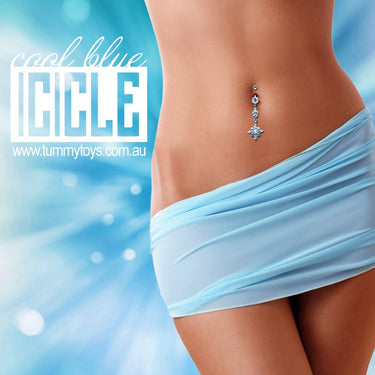 The Icicle Stack Belly Button Ring - Dangling Belly Ring. Navel Rings Australia.