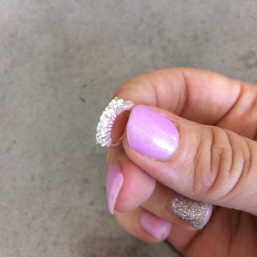TummyToys® Solid 925 Silver Clasp with Diamante Claw Set - TummyToys® Patented Clasp. Navel Rings Australia.
