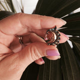 Bohemian Moon Belly Piercing Ring - Reverse Top Down Belly Ring. Navel Rings Australia.