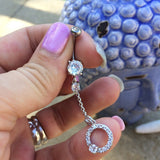 Karma Loop Journey Belly Piercing - Dangling Belly Ring. Navel Rings Australia.