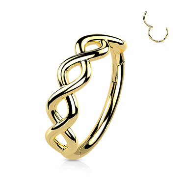 Infinity Loop Earring in 14K Yellow Gold