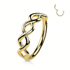 Infinity Loop Earring in 14K Yellow Gold