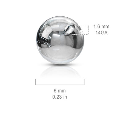 14g Surgical Steel Loose Balls for Belly Rings - INTERNAL THREADS - Replacement Ball. Navel Rings Australia.