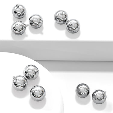 14g Surgical Steel Loose Balls for Belly Rings - INTERNAL THREADS - Replacement Ball. Navel Rings Australia.