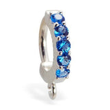 TummyToys® Blue Claw Charm Slave - TummyToys® Patented Clasp. Navel Rings Australia.