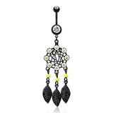 Daisy Field Dream Catcher Belly Piercing - Dangling Belly Ring. Navel Rings Australia.
