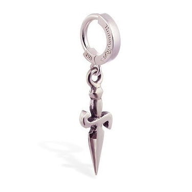 TummyToys® Femme Metale Dagger Huggy - TummyToys® Patented Clasp. Navel Rings Australia.