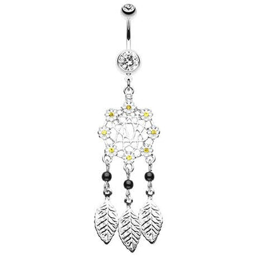 Daisy Dreams Navel Ring - Dangling Belly Ring. Navel Rings Australia.