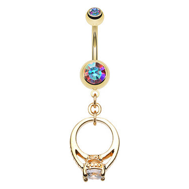 The Promise Belly Button Ring Rock - Dangling Belly Ring. Navel Rings Australia.