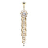 The Chandelier Belly Ring with Gold Plating