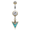 Wild Warrior Turquoise Belly Piercing Ring
