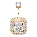 King Midas Belly Piercing Ring - Fixed (non-dangle) Belly Bar. Navel Rings Australia.