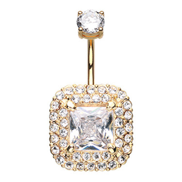 King Midas Belly Piercing Ring - Fixed (non-dangle) Belly Bar. Navel Rings Australia.