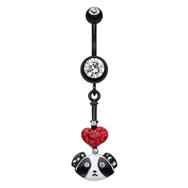 Panda Lovin' Belly Button Ring - Dangling Belly Ring. Navel Rings Australia.