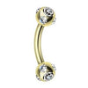Gold Duo Royale Belly Ring