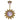 Golden Athena Opal Belly Button Bar - Fixed (non-dangle) Belly Bar. Navel Rings Australia.