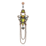 Indie Boheme Chandelier Belly Dangle - Dangling Belly Ring. Navel Rings Australia.