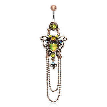 Indie Boheme Chandelier Belly Dangle - Dangling Belly Ring. Navel Rings Australia.