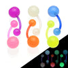 GLOW in the Dark Flexi Navel Bar