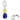 TummyToys® Sapphire and Citrine Coloured CZ Drop - TummyToys® Patented Clasp. Navel Rings Australia.