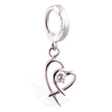 TummyToys® Double Heart Surgical Steel Clasp - TummyToys® Patented Clasp. Navel Rings Australia.
