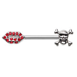 Lips of Death Nipple Piercing Ring - Nipple Ring. Navel Rings Australia.