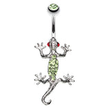 Get Go Gecko Navel Bar - Fixed (non-dangle) Belly Bar. Navel Rings Australia.