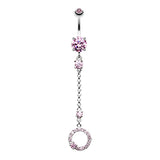 Karma Loop Journey Belly Piercing - Dangling Belly Ring. Navel Rings Australia.
