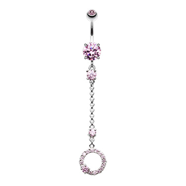 Karma Loop Journey Belly Piercing - Dangling Belly Ring. Navel Rings Australia.