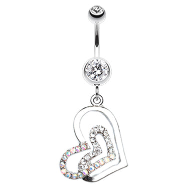 Lovers Melting Moments Belly Dangle - Dangling Belly Ring. Navel Rings Australia.