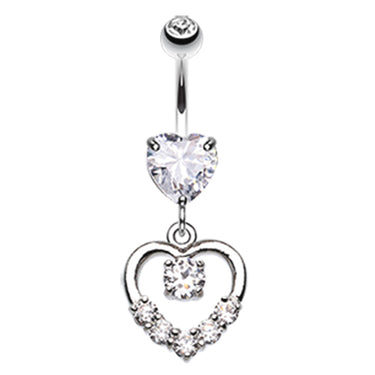 Lovers Agenda Belly Dangle - Dangling Belly Ring. Navel Rings Australia.