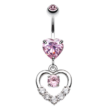 Lovers Agenda Belly Dangle - Dangling Belly Ring. Navel Rings Australia.