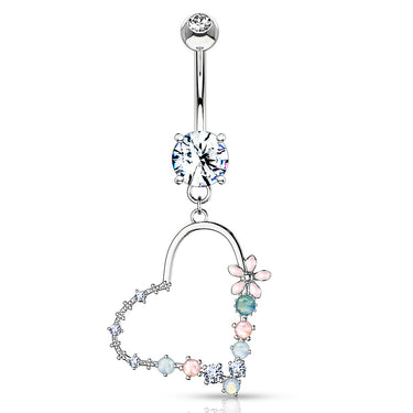 Love Matrix Belly Dangle - Dangling Belly Ring. Navel Rings Australia.