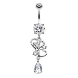 Le Love Lure Belly Piercing - Dangling Belly Ring. Navel Rings Australia.