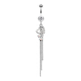 Lovers Stardom Belly Dangle - Dangling Belly Ring. Navel Rings Australia.