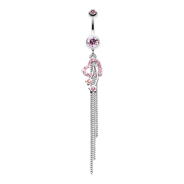 Lovers Stardom Belly Dangle - Dangling Belly Ring. Navel Rings Australia.