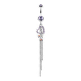 Lovers Stardom Belly Dangle - Dangling Belly Ring. Navel Rings Australia.